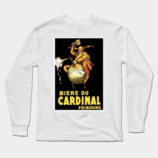 BIERE DU CARDINAL BEER Achille Mauzan Vintage Art Deco Long Sleeve T-Shirt